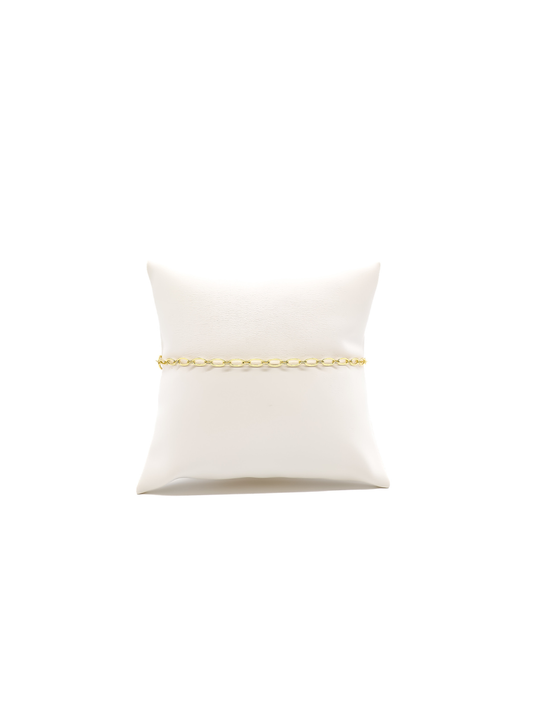 Gold Christie Chain Charm Bracelet