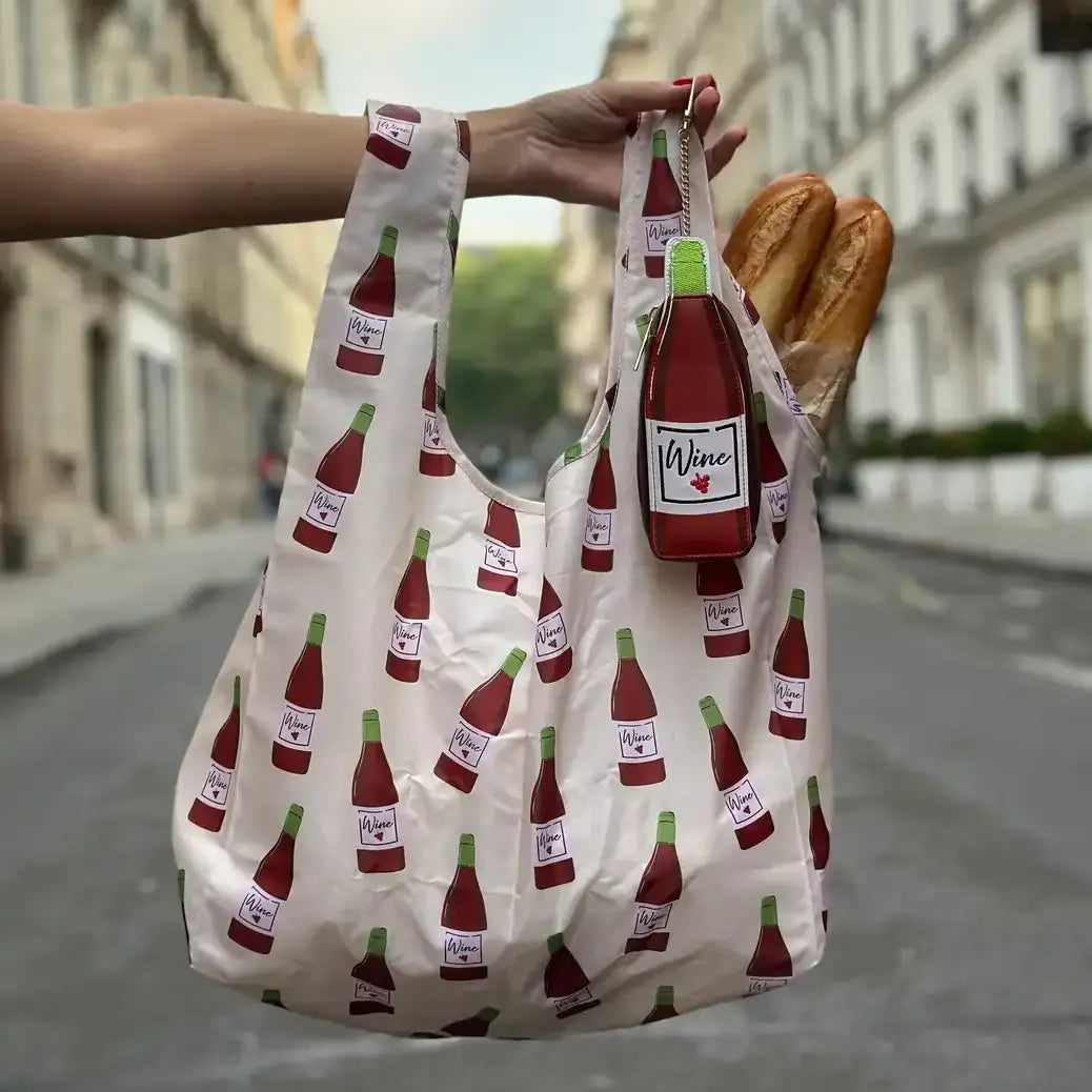 2-in-1 Bag Charm & Reusable Shopper Bag - Pickle Jar