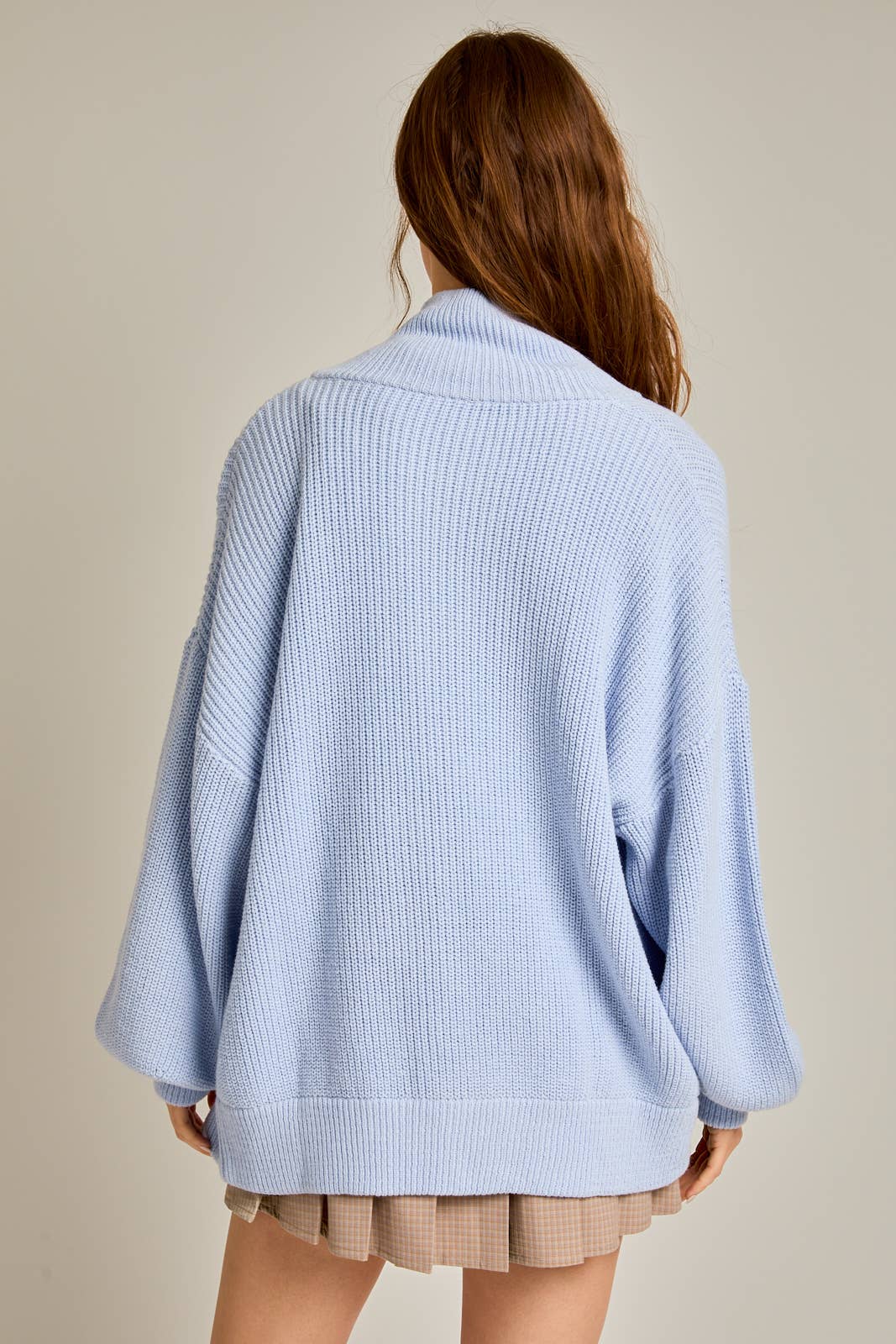 Le Lis | ZIP UP OVERSIZED SWEATER CARDIGAN