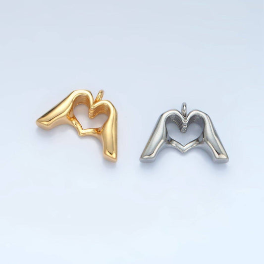 Heart Hands Charm