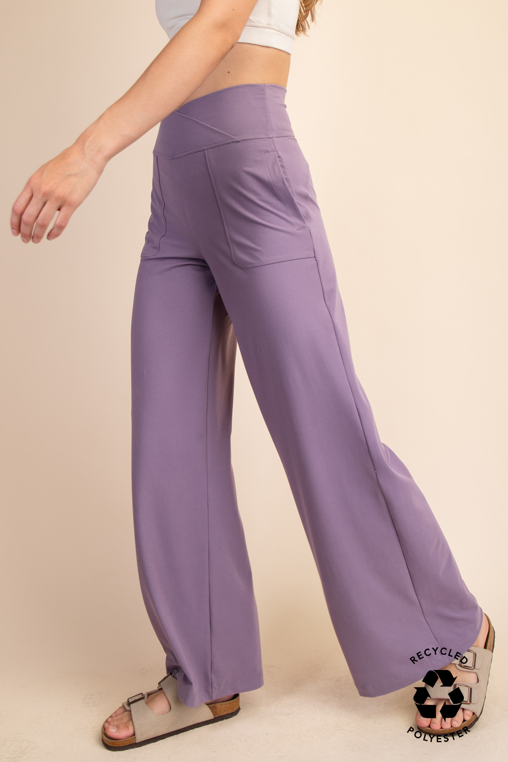 Rae Mode | V Waist Butter Wide Leg Pant
