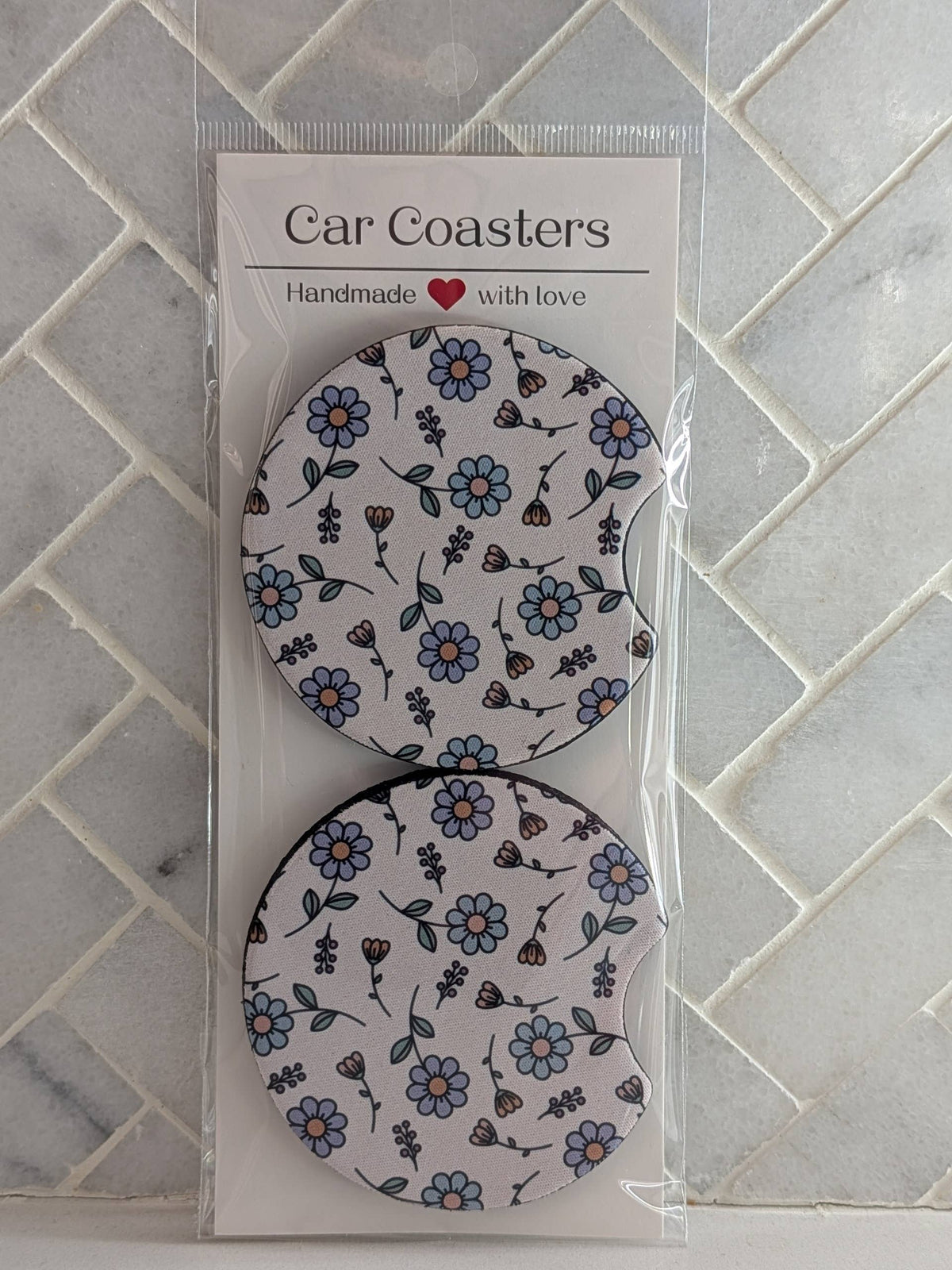 Crazy Daisy Car Coasters