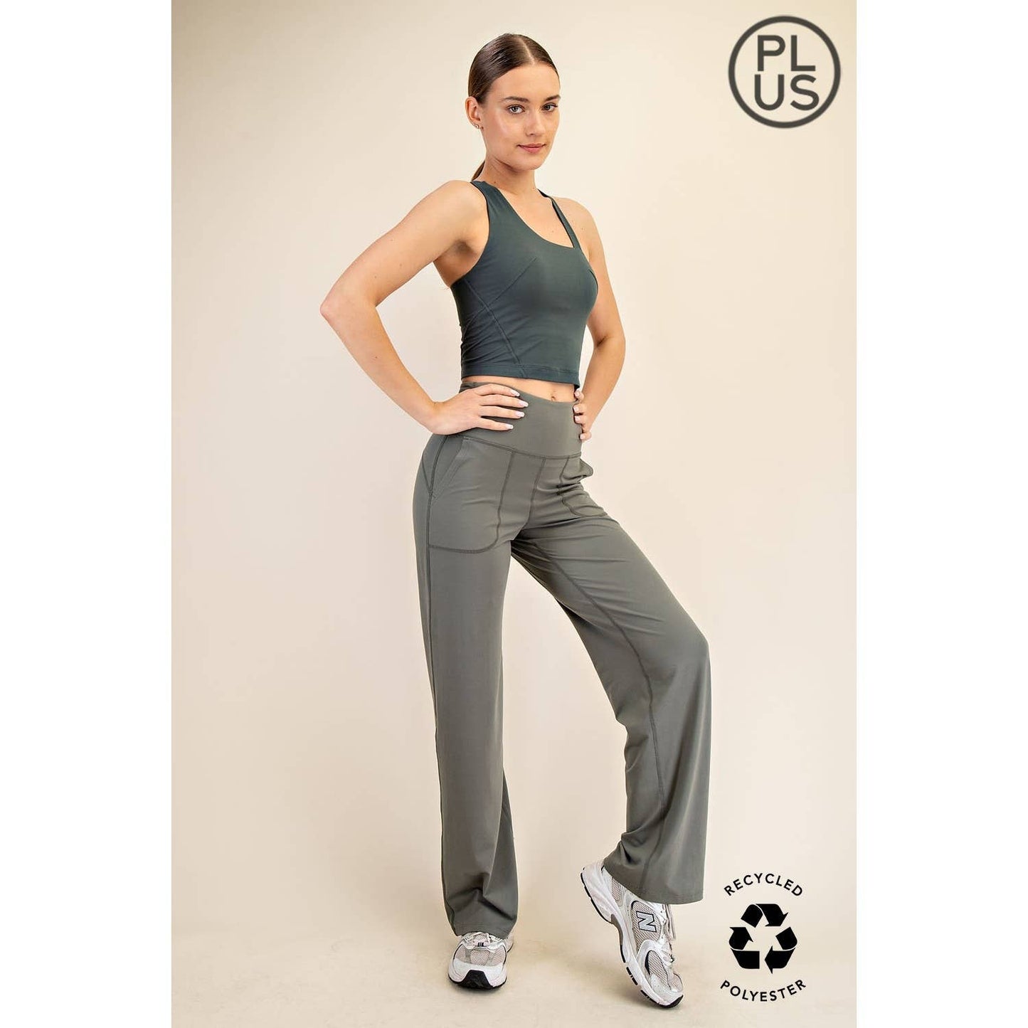 PLUS BUTTER SOFT STRAIGHT CASUAL YOGA PANTS