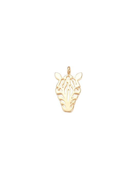 Gold Zebra Charm