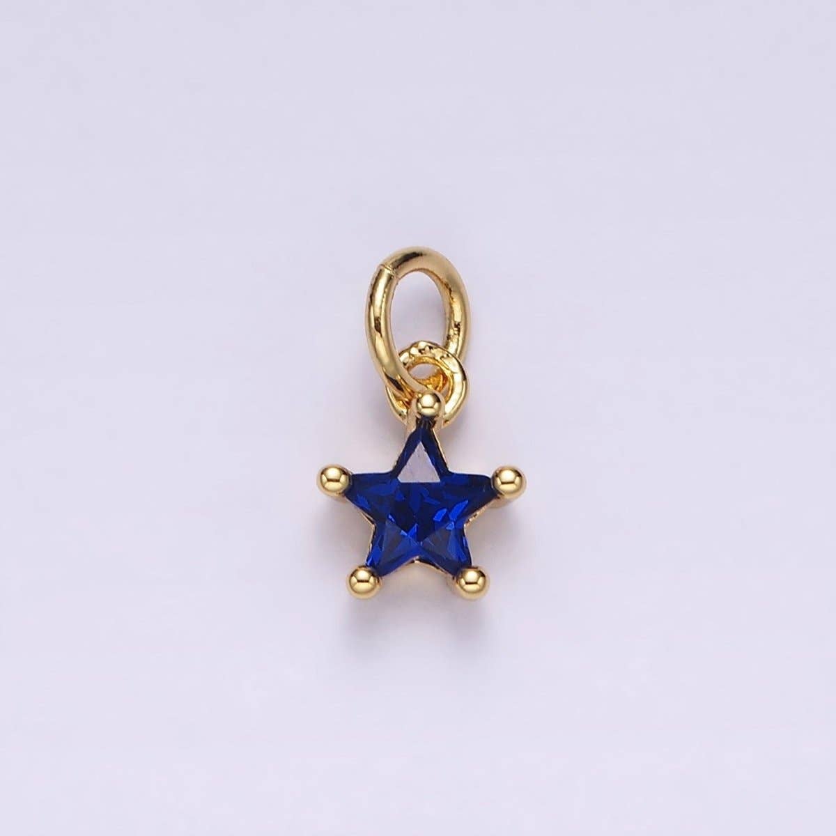 Celestial Star Birthstone Charms