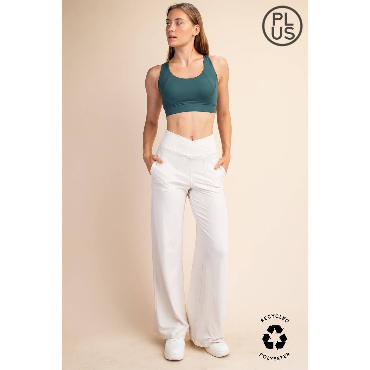Rae Mode | Plus V Waist Butter Wide Leg Pant
