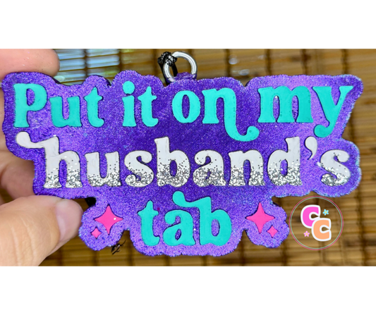 Put It On My Husband’s Tab Freshie | Car Air Freshener