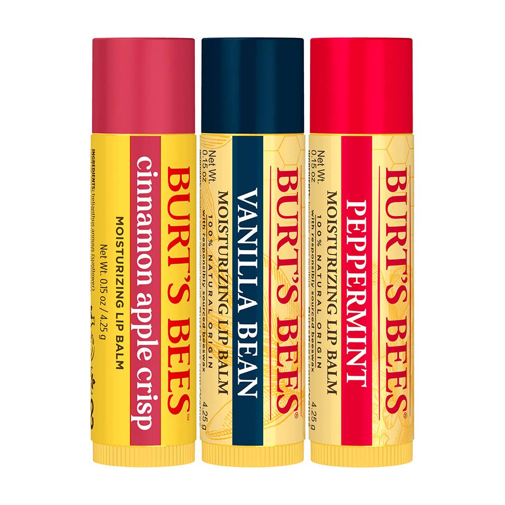 Holiday Winter Wonders Lip Balm Gift Set, 3 Holiday Flavors
