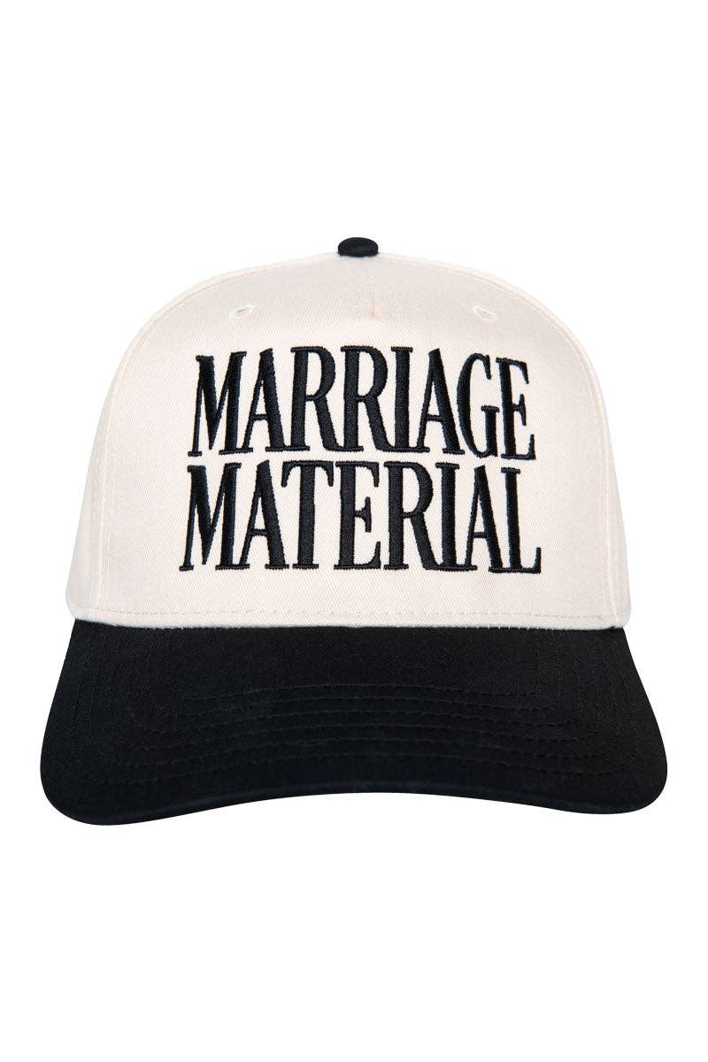 Marriage Material Two-Toned Trucker Hats For Women