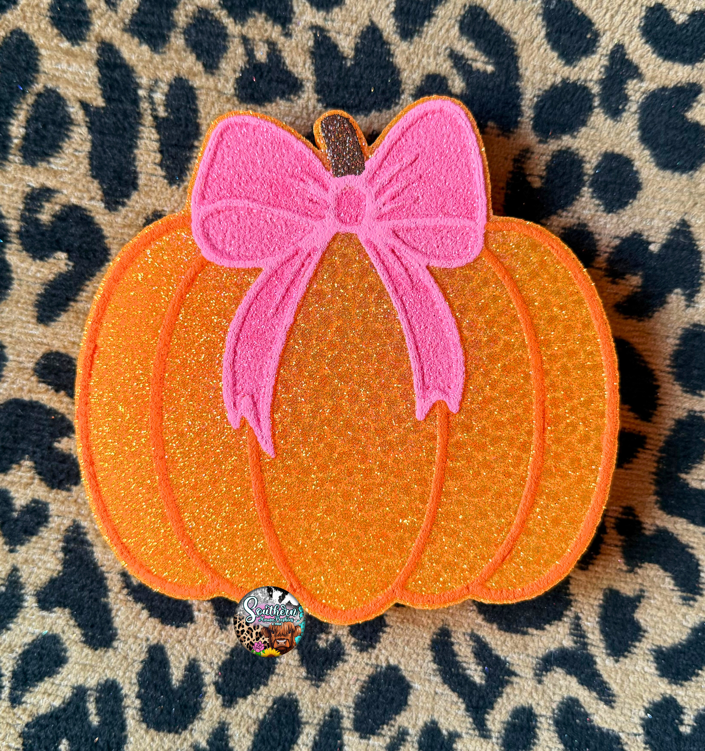 Pumpkin Bow Car Freshie 