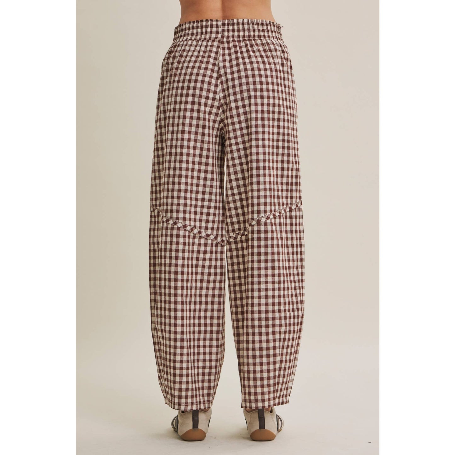 Gingham Cotton Pants