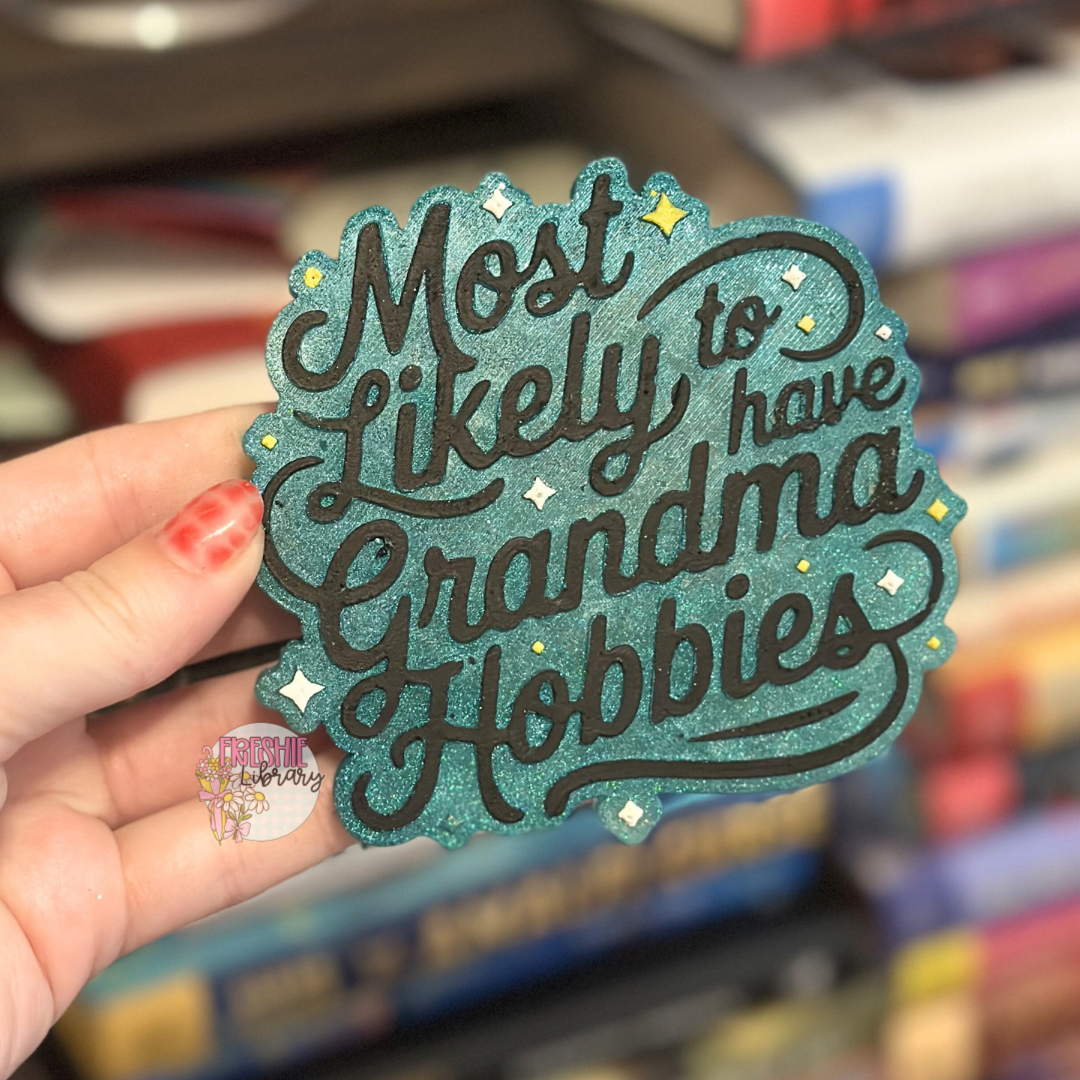 Grandma Hobbies Car Freshie