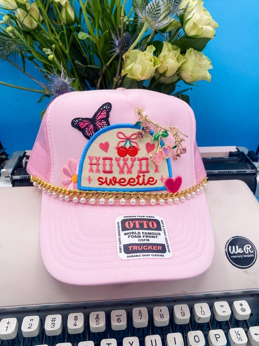 Howdy Sweetie Charmed- Trucker Hat