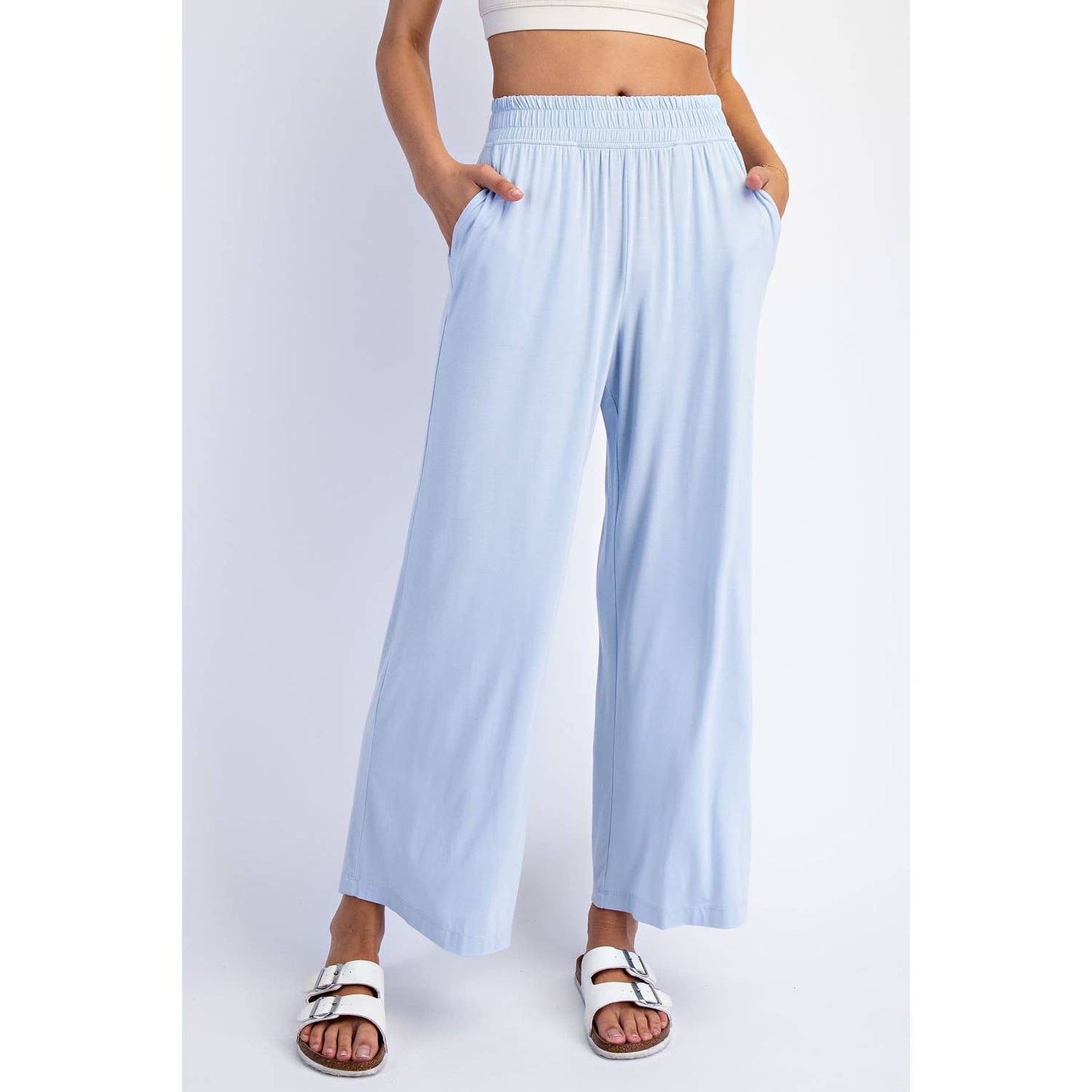 Rae Mode | Modal Wide Leg Cropped Pant