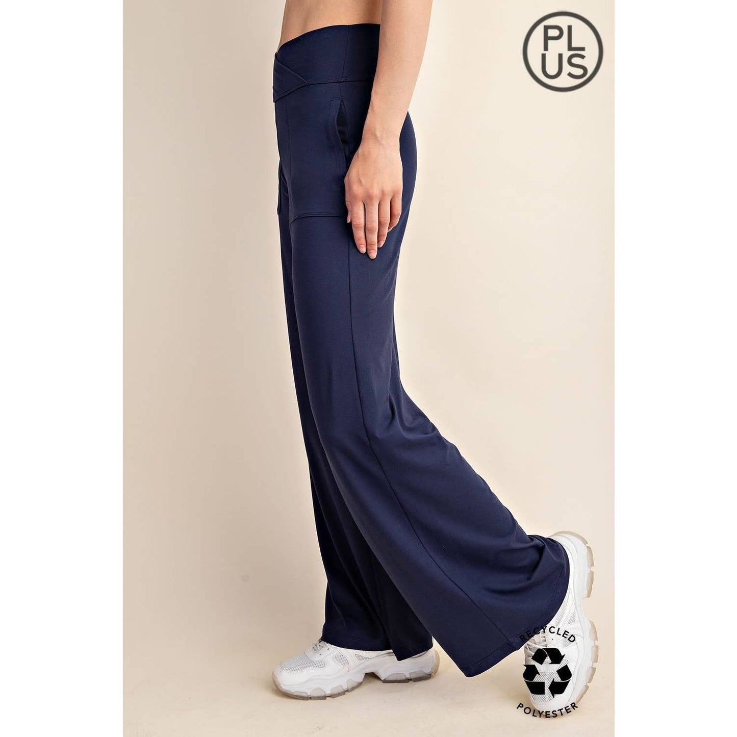 Rae Mode | Plus V Waist Butter Wide Leg Pant