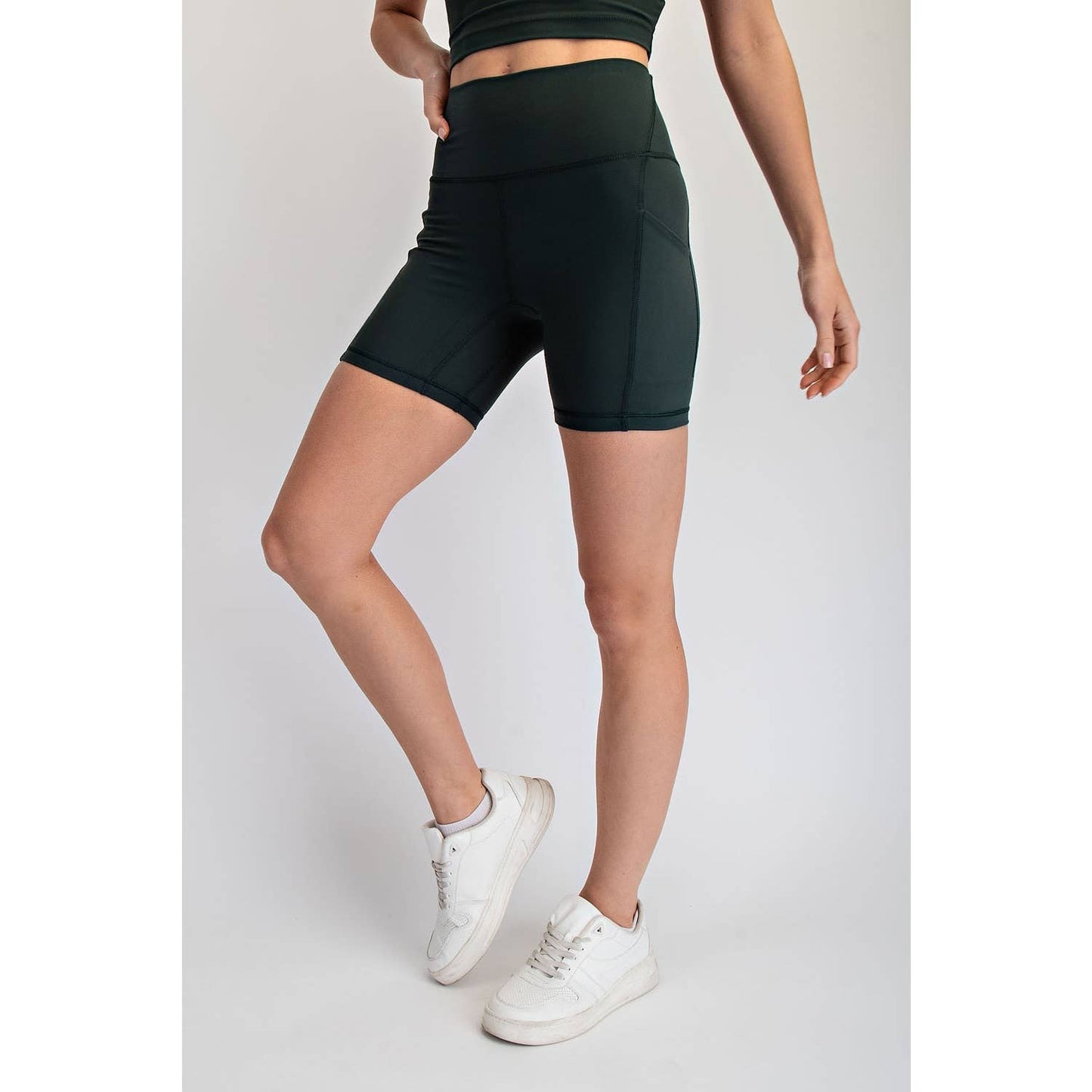 NYLON BUTTER 6IN BIKER SHORTS