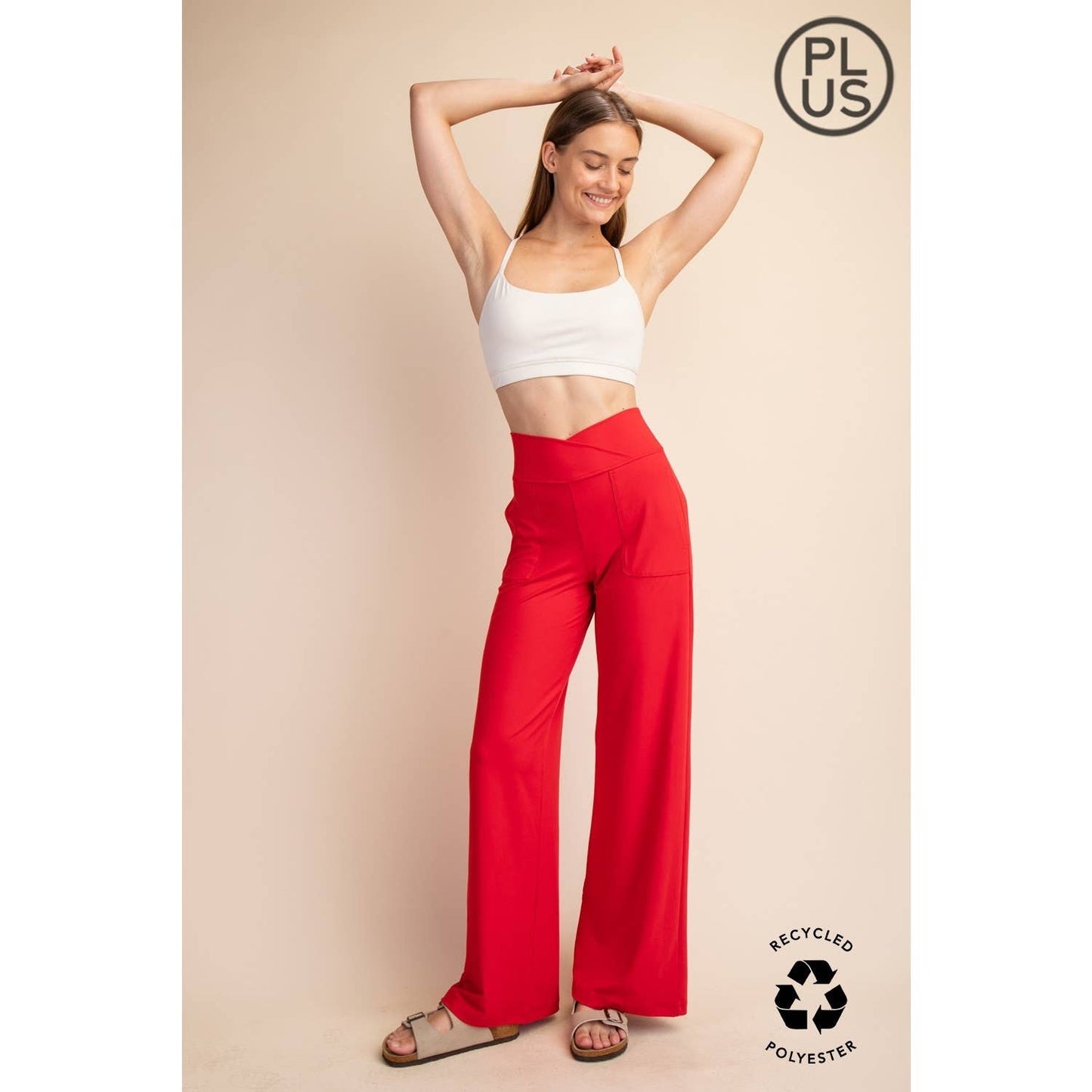 Rae Mode | Plus V Waist Butter Wide Leg Pant