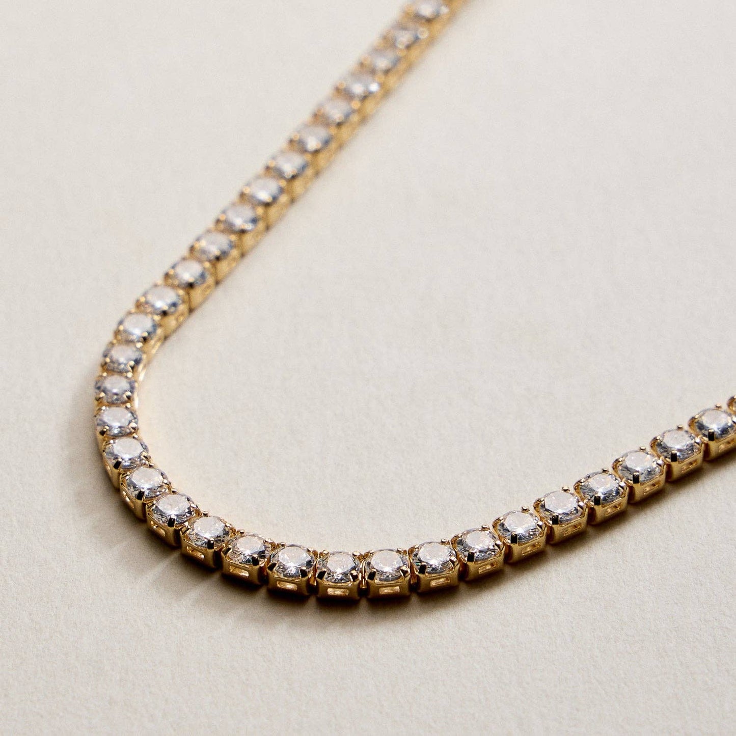 Gold Filled Round CZ Tennis Bracelet