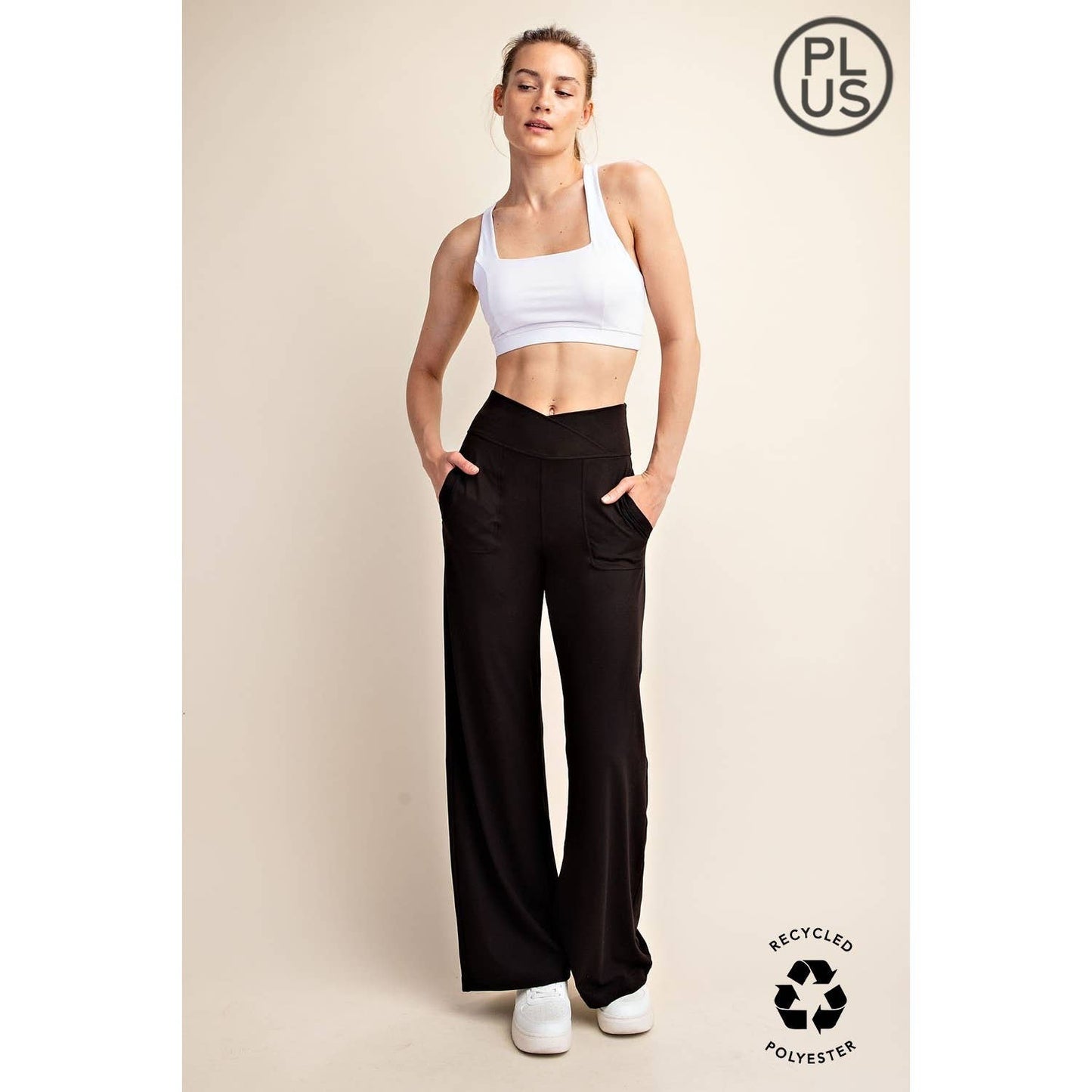Rae Mode | Plus V Waist Butter Wide Leg Pant