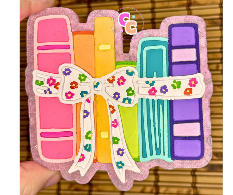 Books with Bow Freshie | Car Air Freshener | Bookish Freshie
