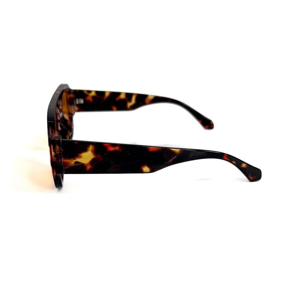 Ellen Retro Square Pilot Sunglasses