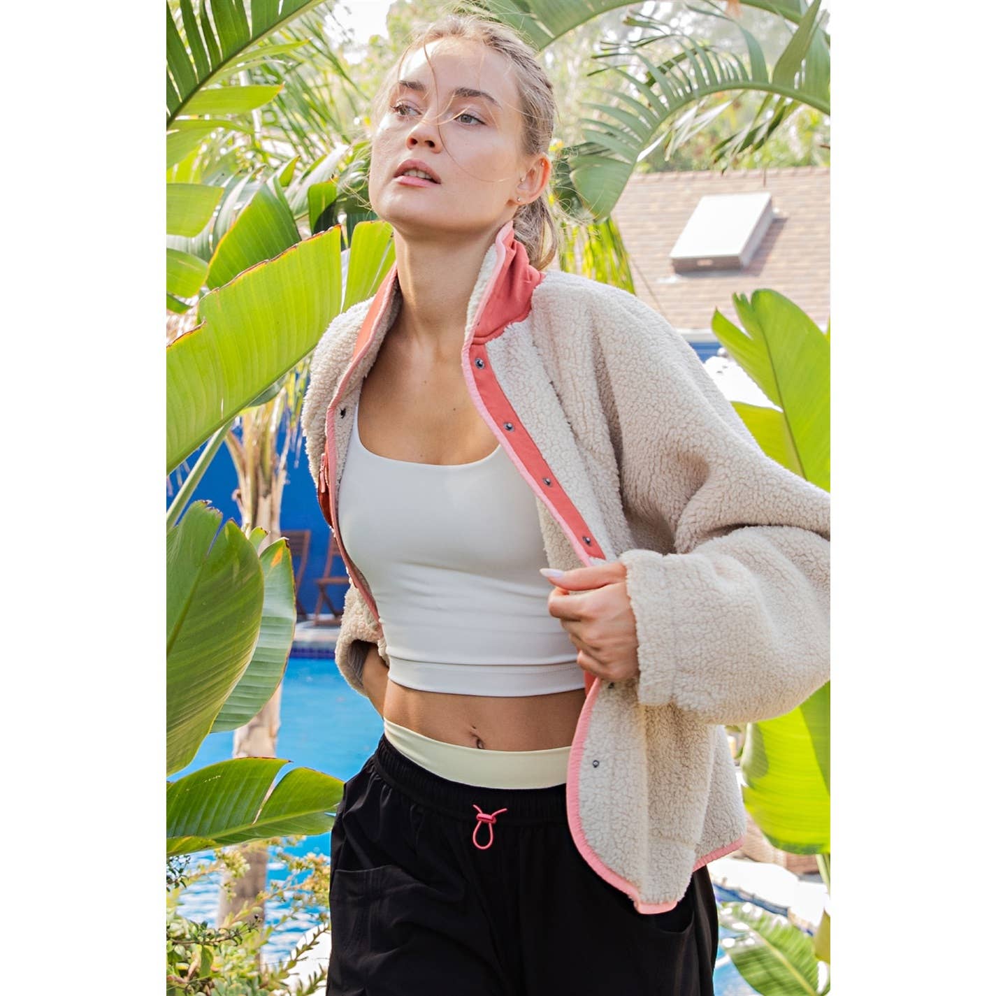 SHERPA BUTTON UP JACKET