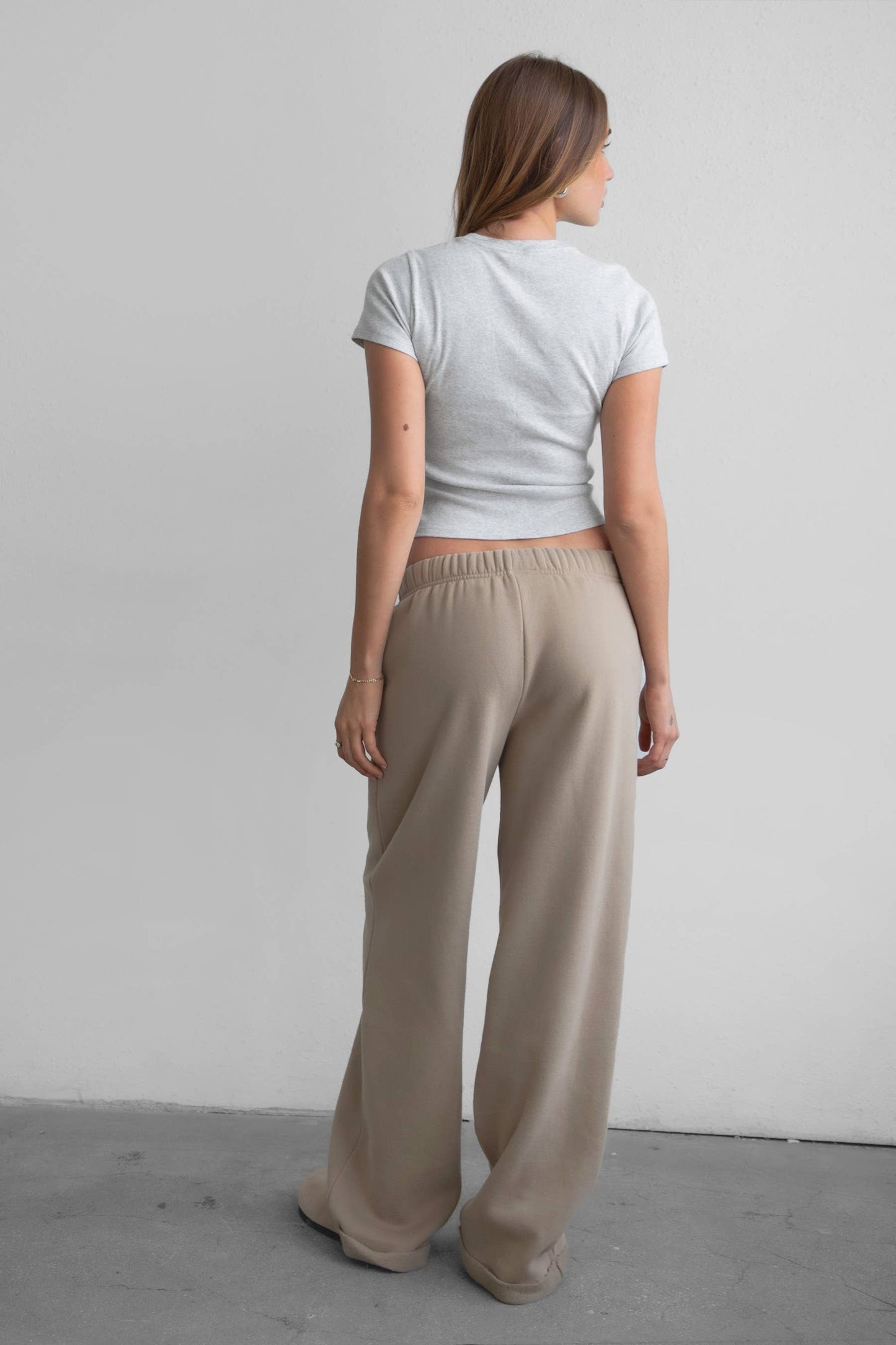 TICTOC | Cloud Fleece Wide Leg Sweatpants Stretch Waist & Pocket