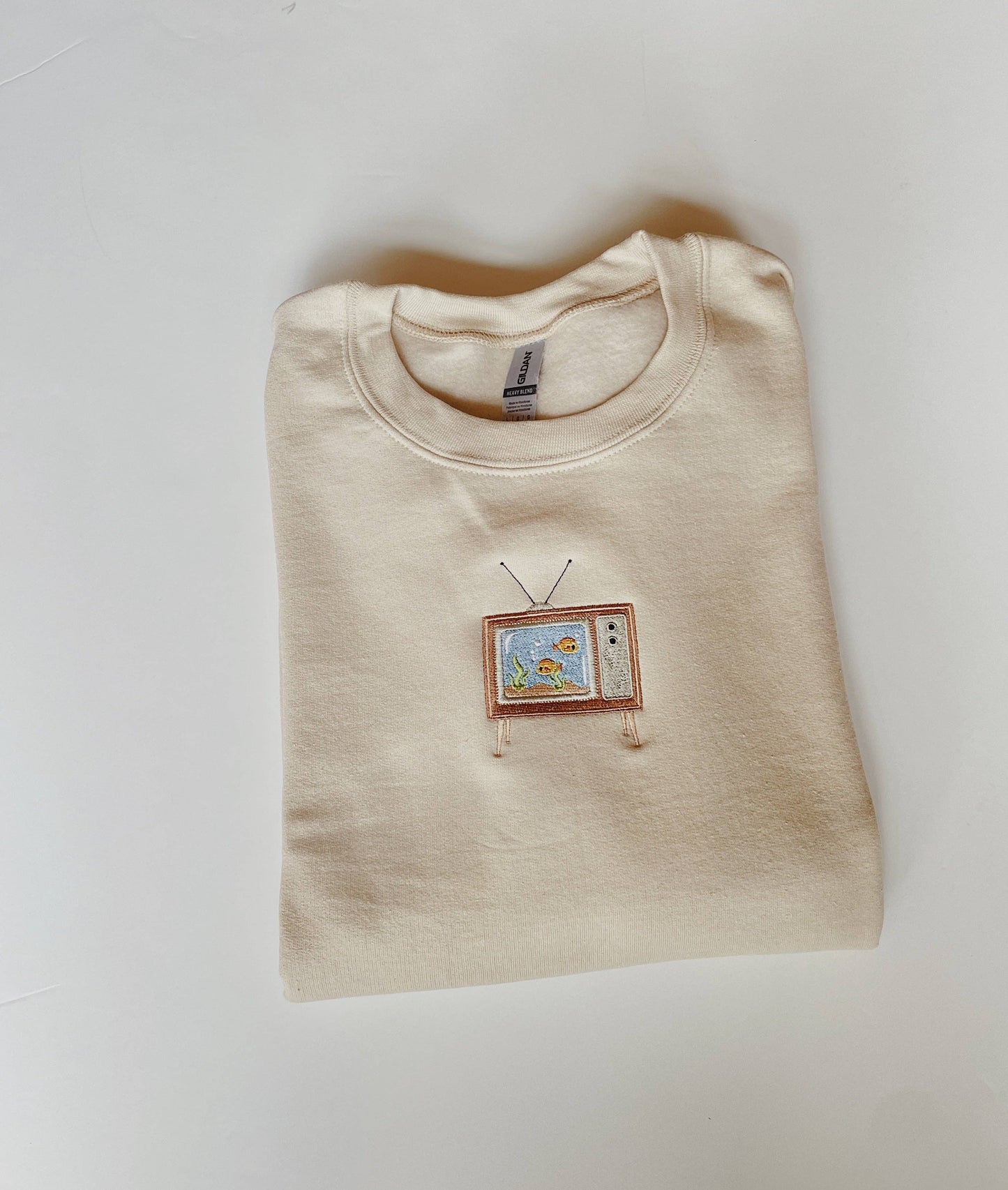 Aquarium TV Embroidered Sweatshirt