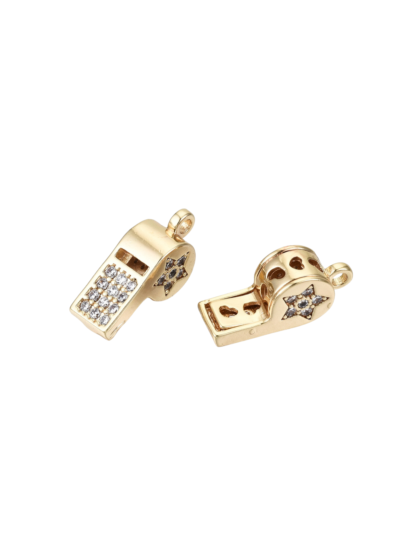 Gold Put Me in Coach! Whistle Charm
