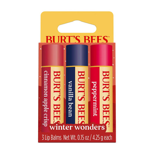 Holiday Winter Wonders Lip Balm Gift Set, 3 Holiday Flavors