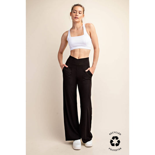 Rae Mode | V Waist Butter Wide Leg Pant