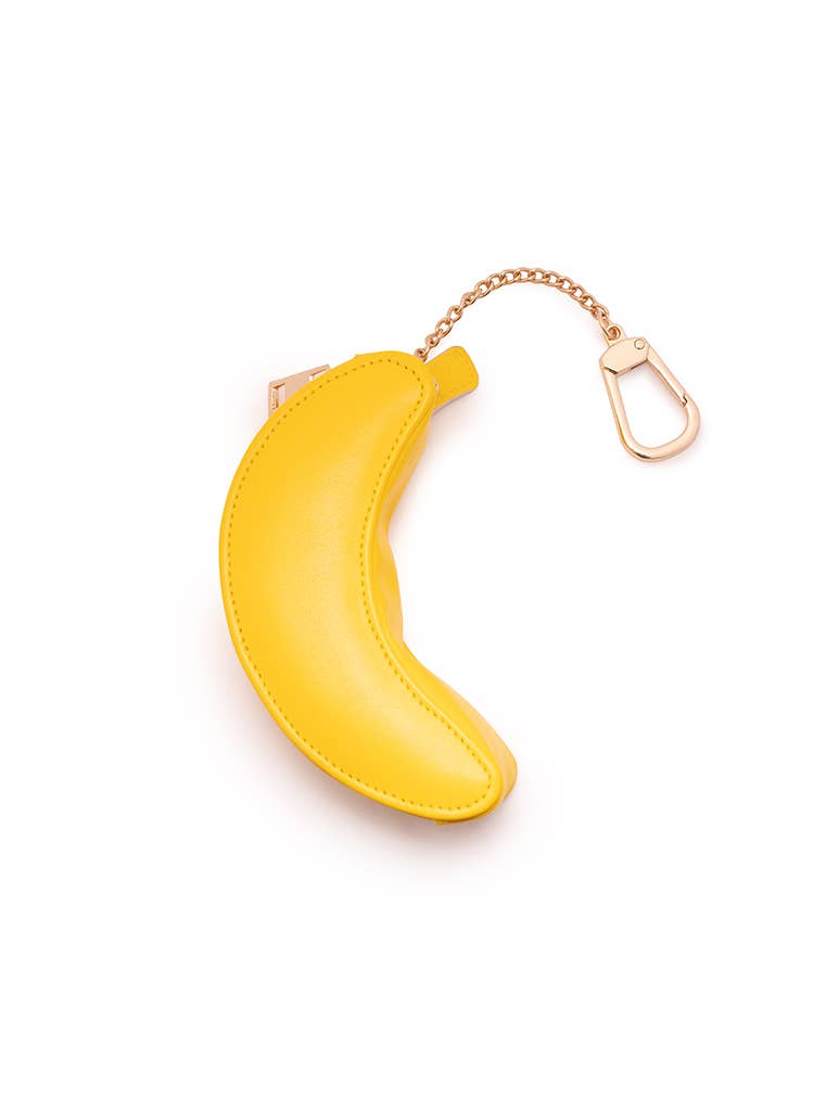 2-in-1 Bag Charm & Reusable Shopper Bag - Ripe Yellow Banana