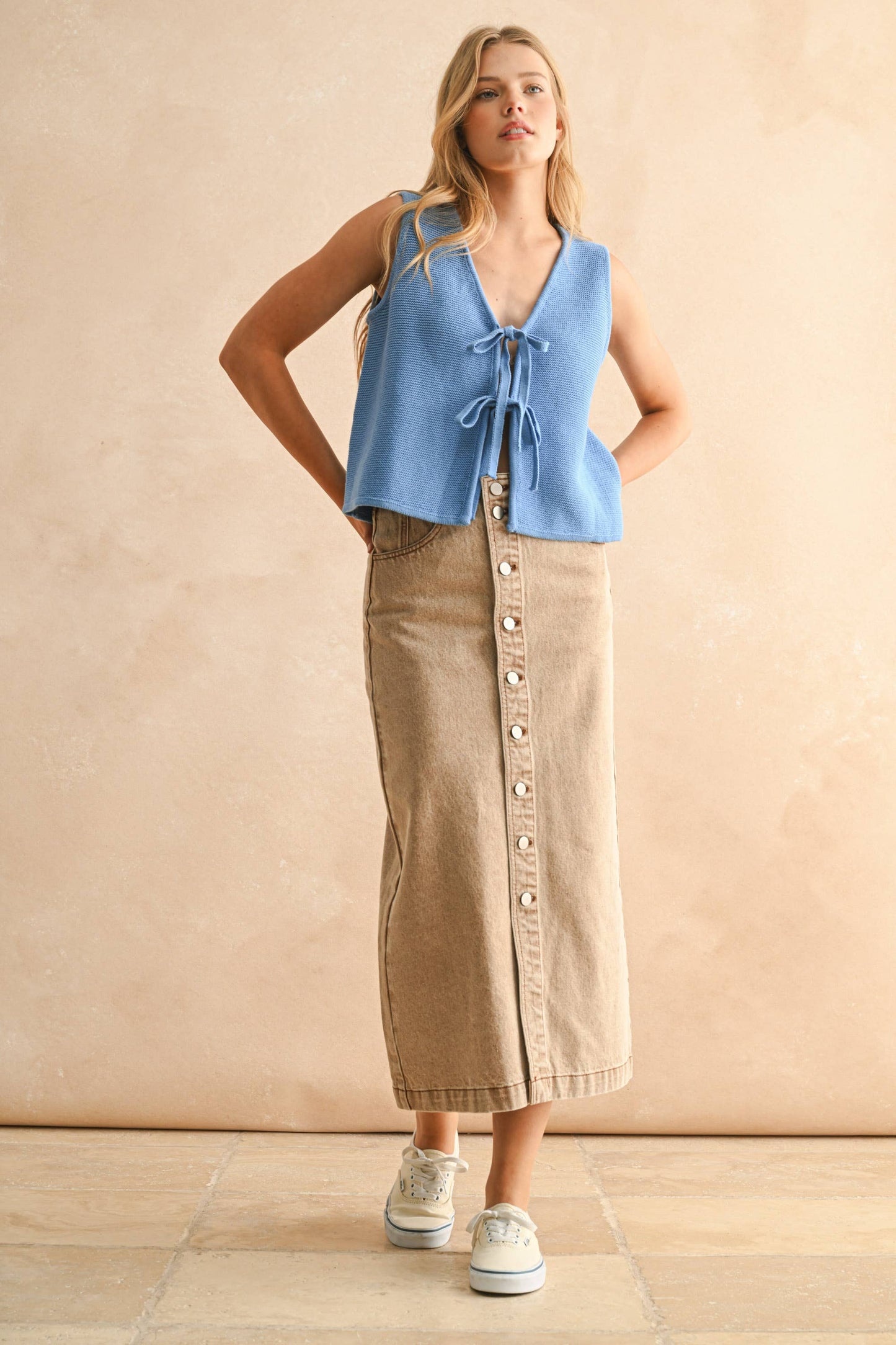MIOU MUSE | Sweet Cream Tie Top