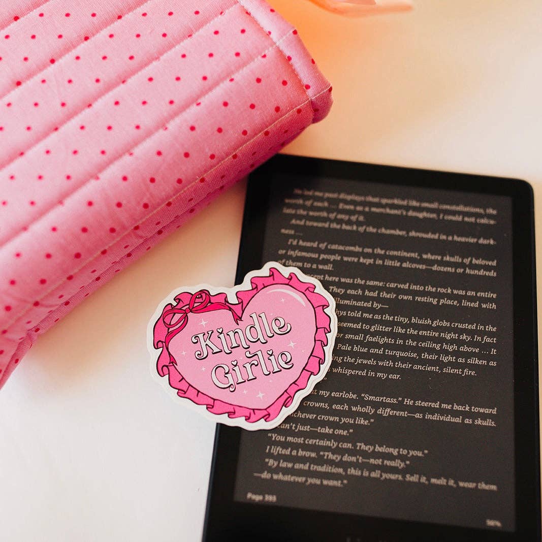 Vinyl Decal Kindle Girlie Pink Heart