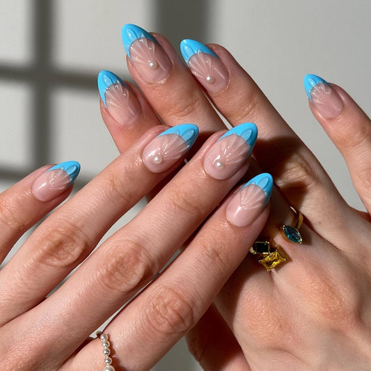 Glittering Mermaid Press-On Nails