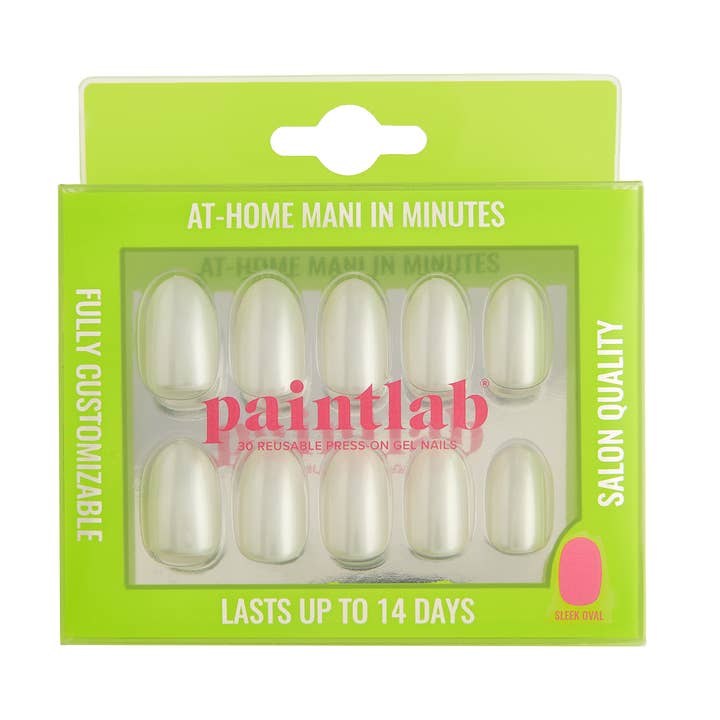 Glossy Glaze Oval Press-On Nails