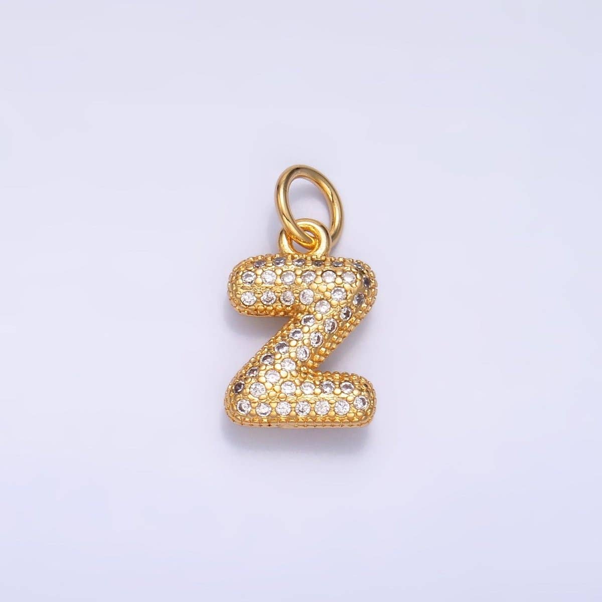 Rhinestone Chubby Letter Initial