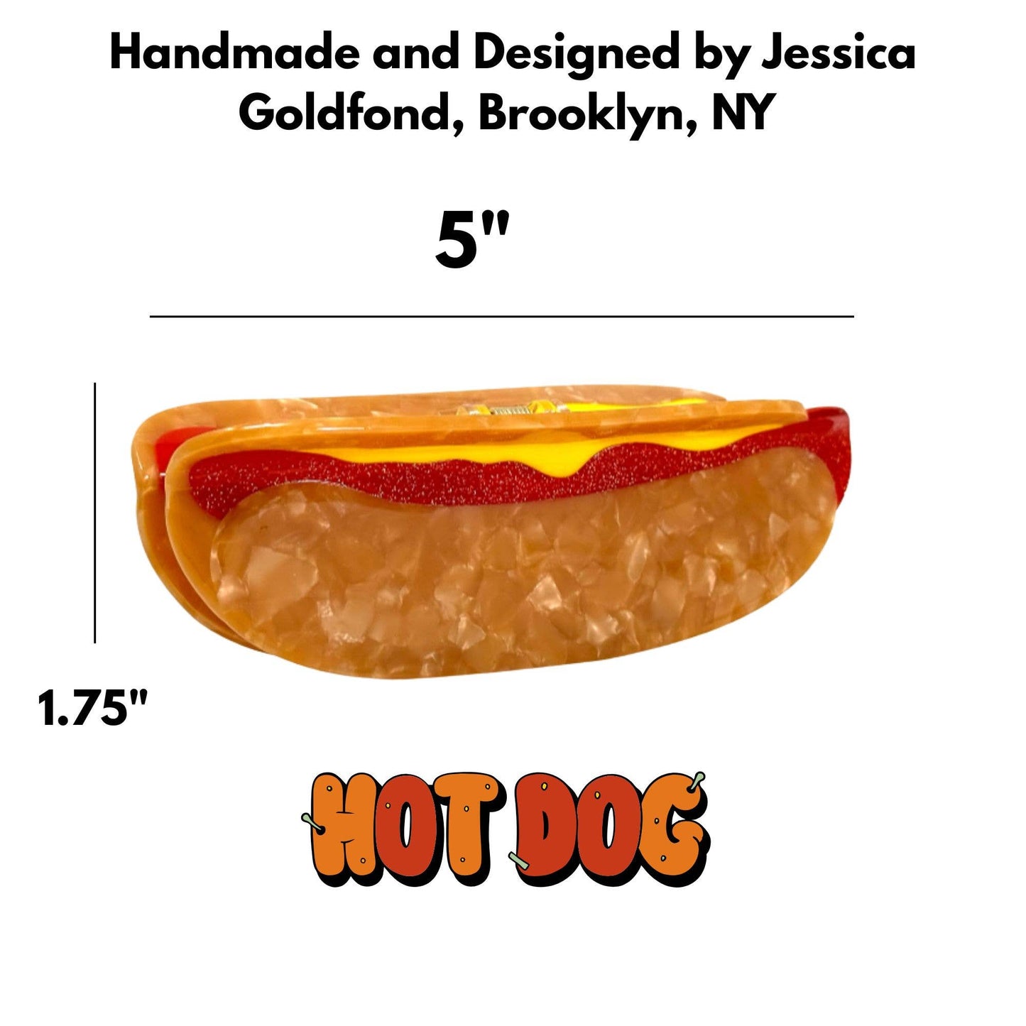 Hot Dog Hair Claw Clip – NYC Street Style