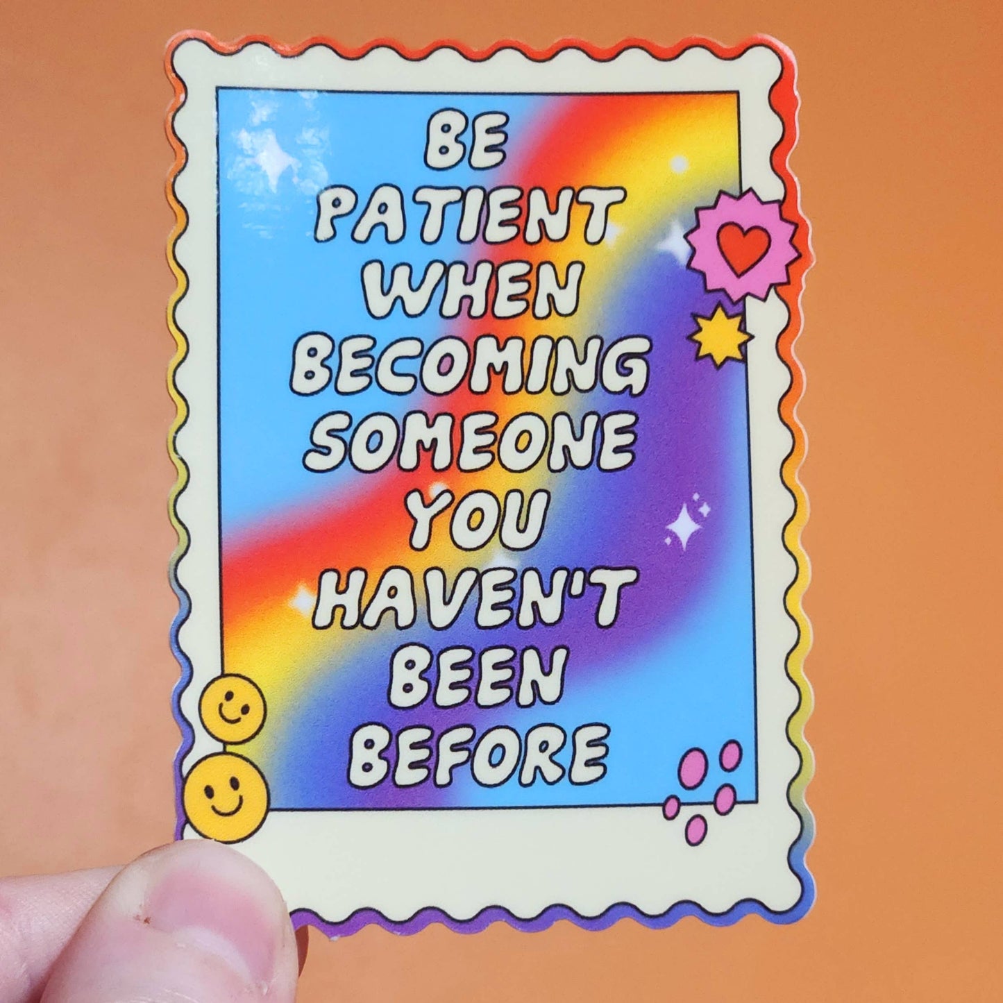 Be patient with yourself sticker hydroflask planner