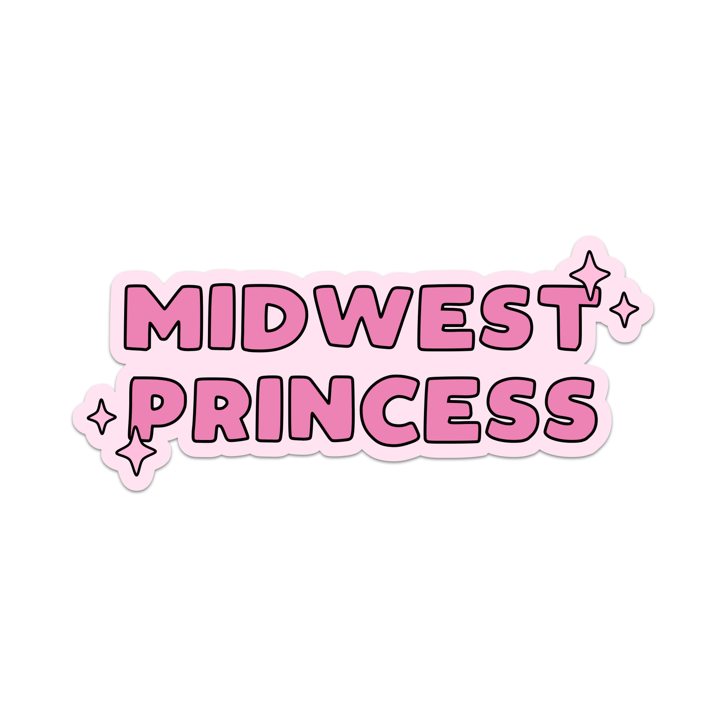 Midwest Princess Vinyl Sticker