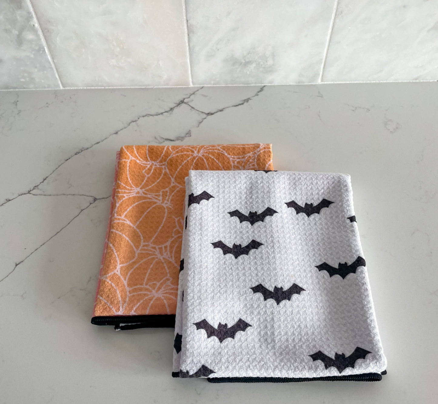 Bloom Towels | Pumpkin Spice Waffle Knit Kitchen Towel
