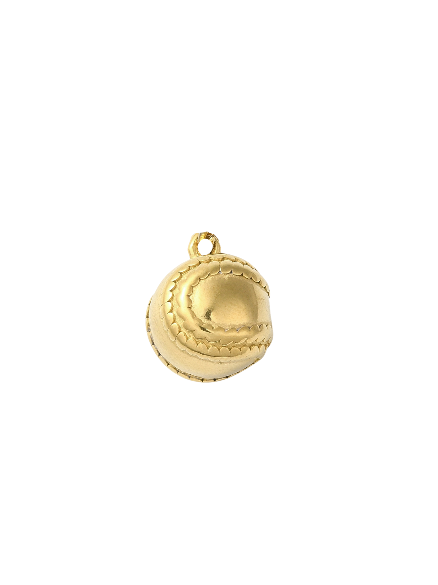 * Gold Baseball Charm