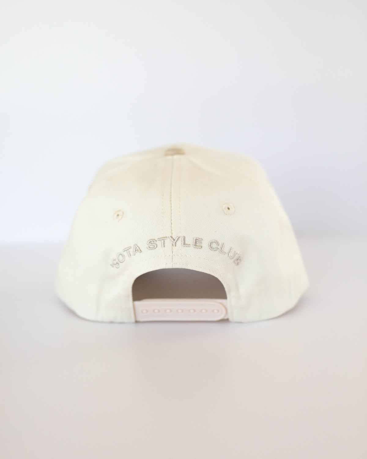 Jeez Louise Unisex Trucker Hat - Khaki & Cream