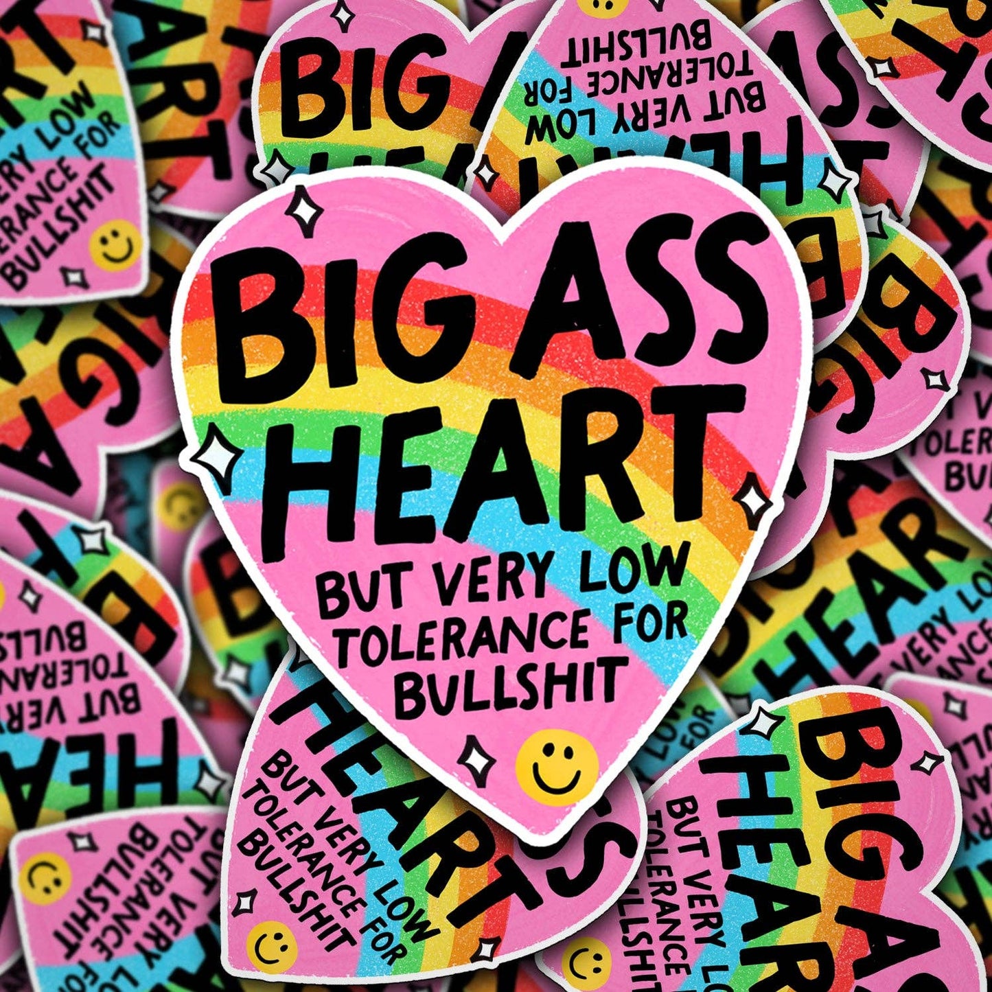 Vinyl Decal Big Heart But Very Low Tolerance
