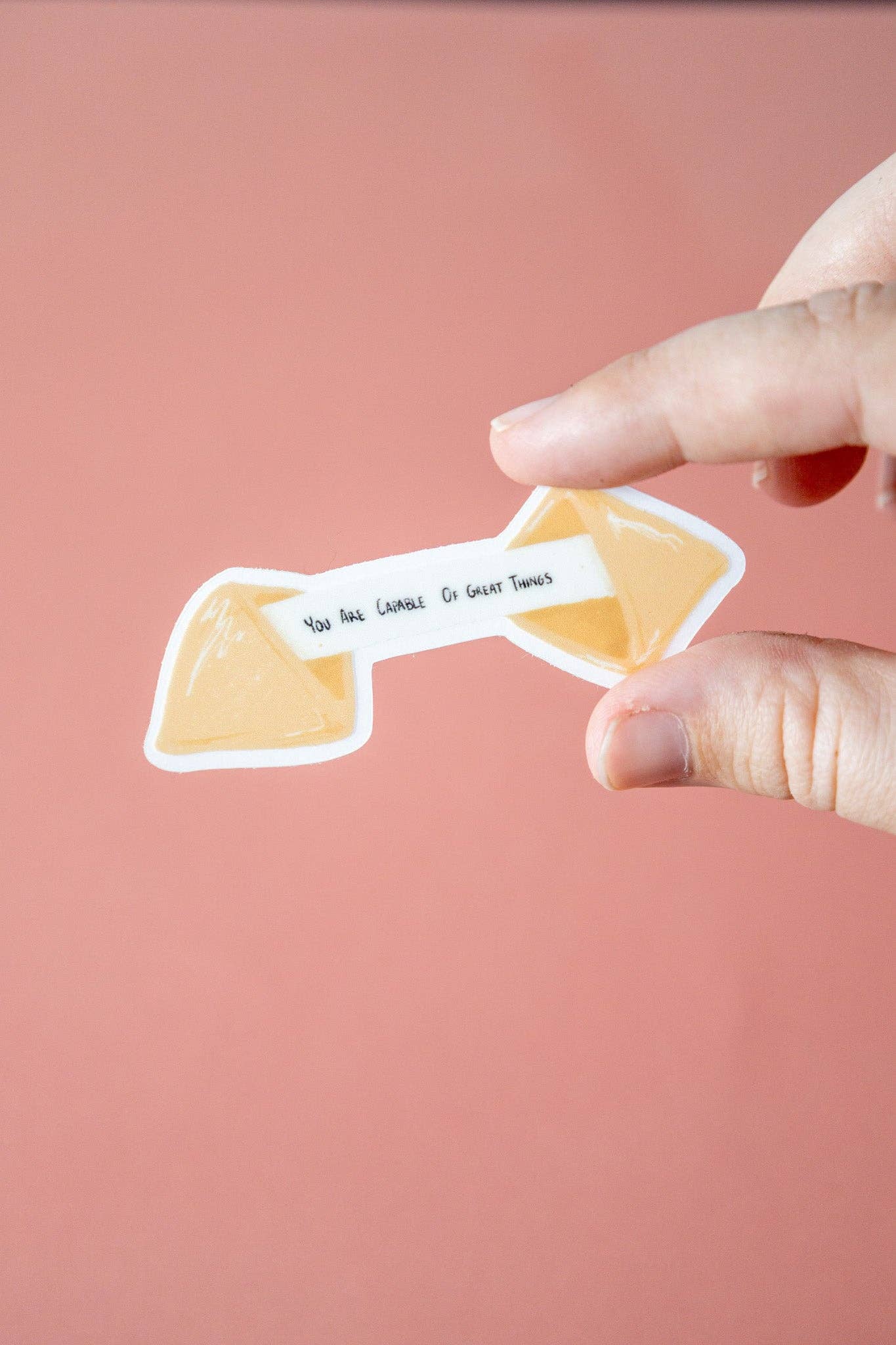 Fortune Cookie Clear Sticker