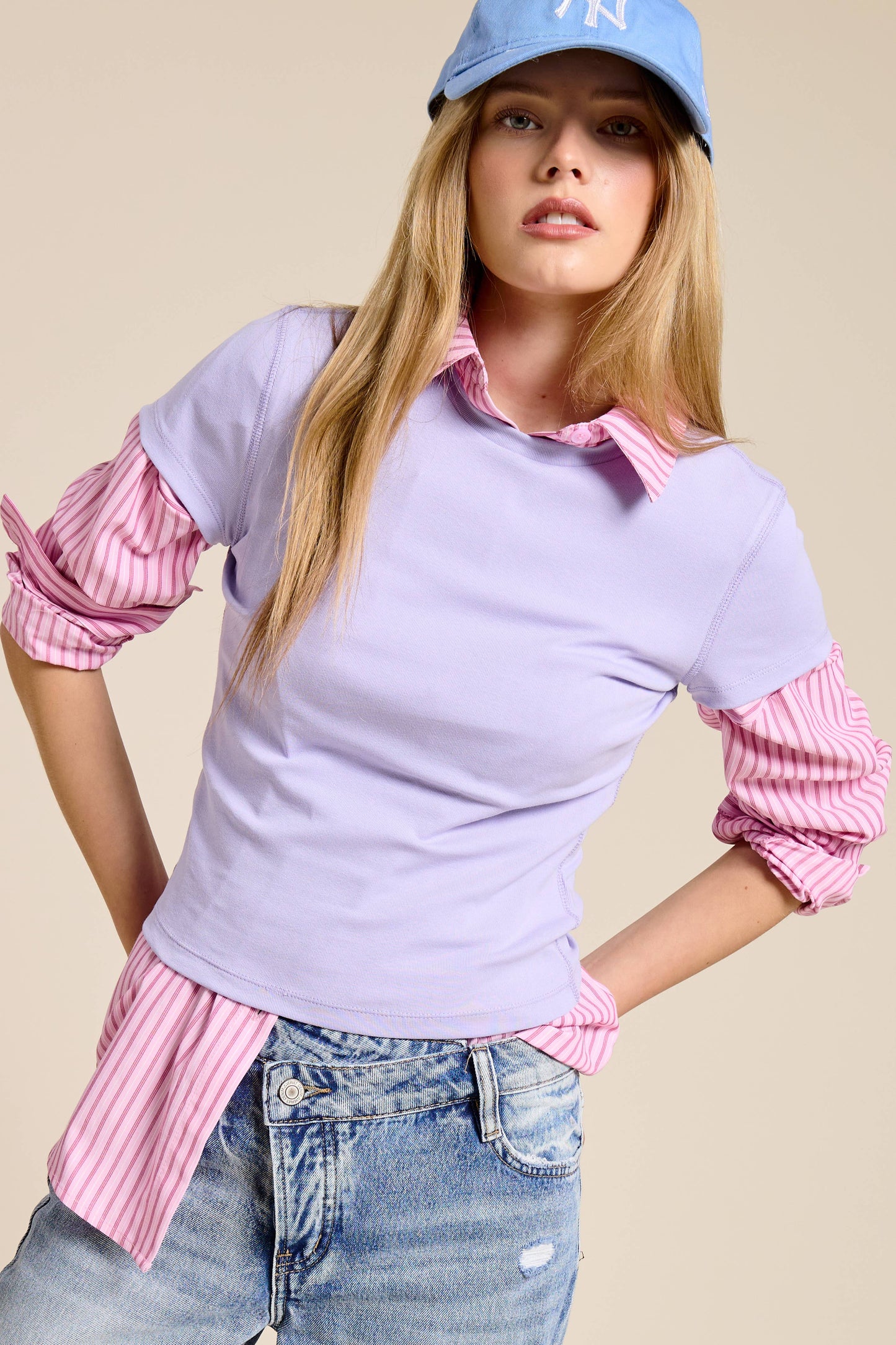 Mimosa | Fitted Crewneck Baby Tee