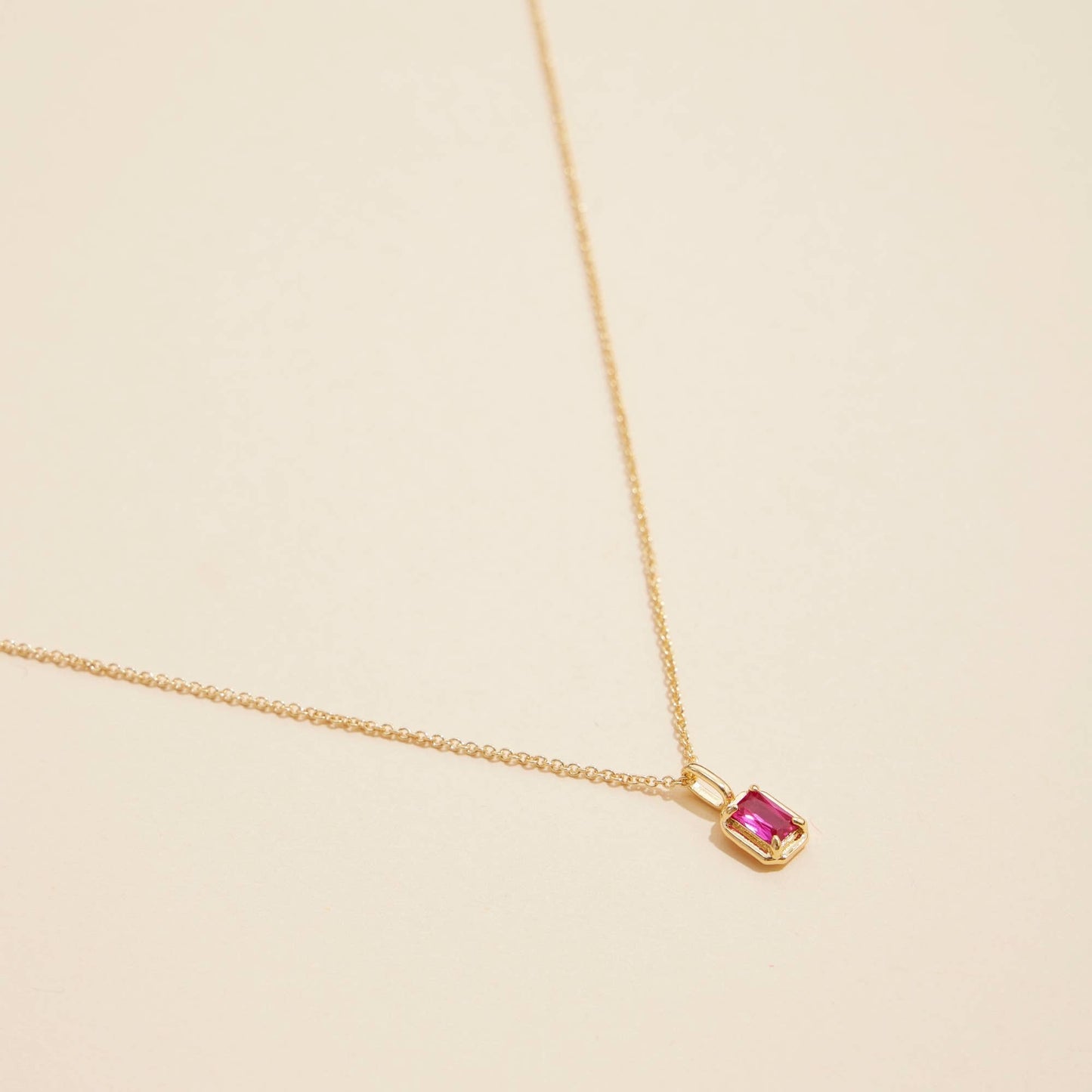 Birthstone Glass Charm Necklaces