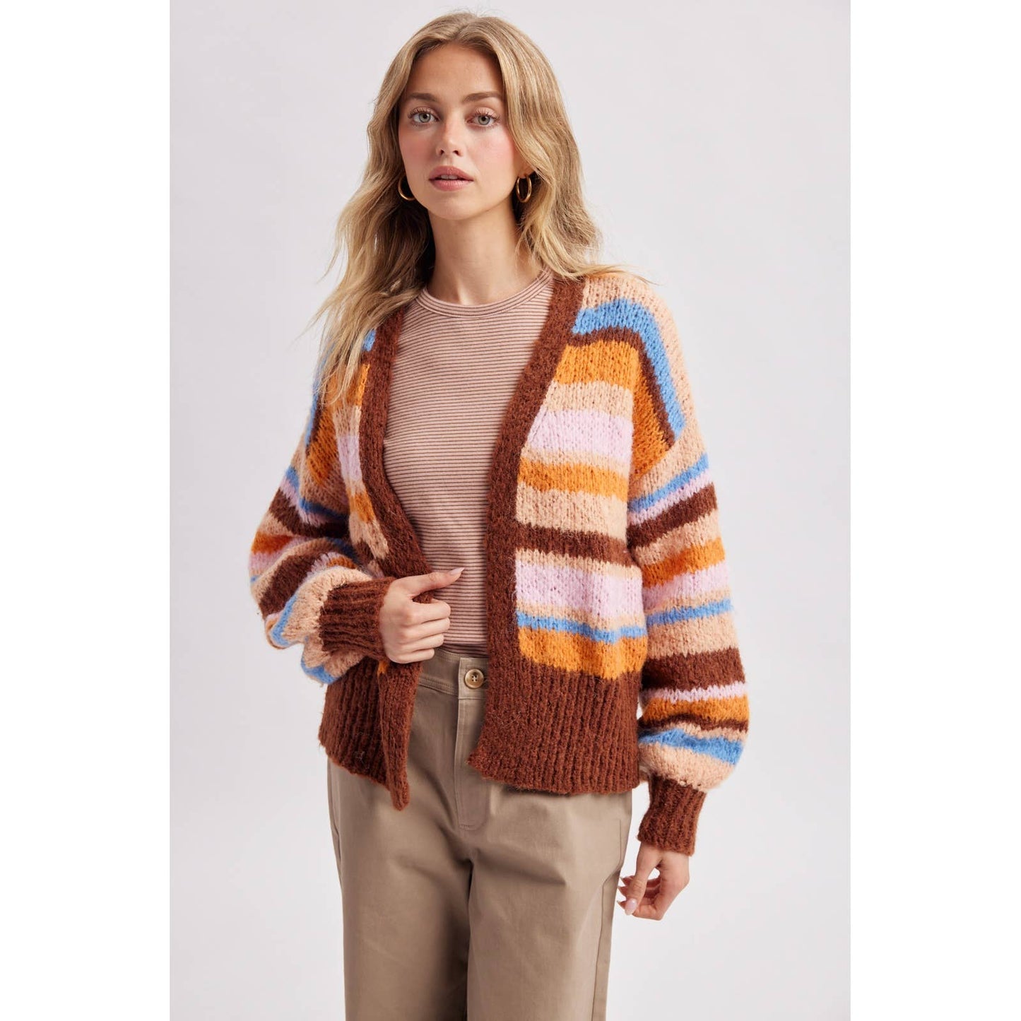 Y2K-esque Stripey Cardi