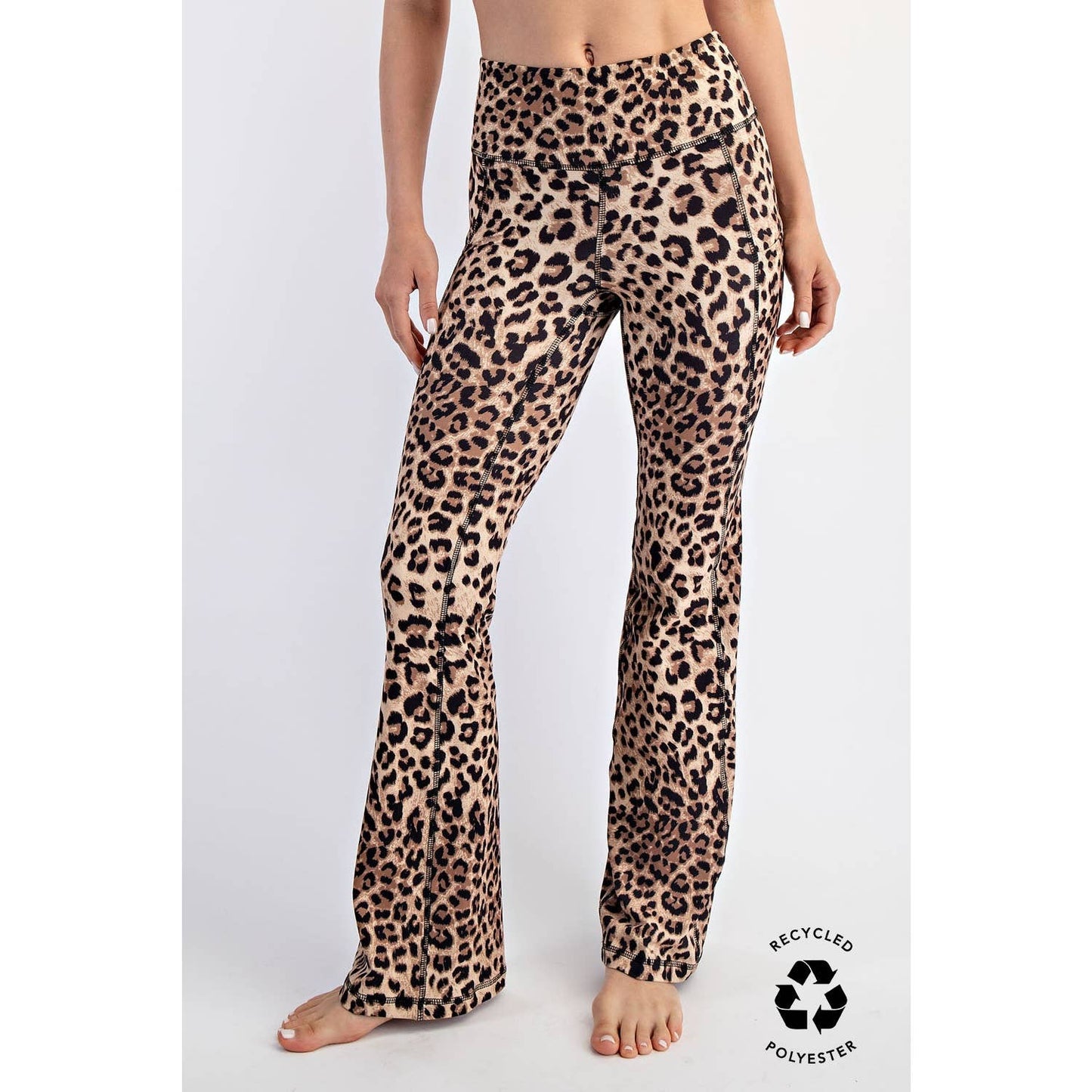 ANIMAL PRINTED BUTTER SOFT FLARED LEGGINGS