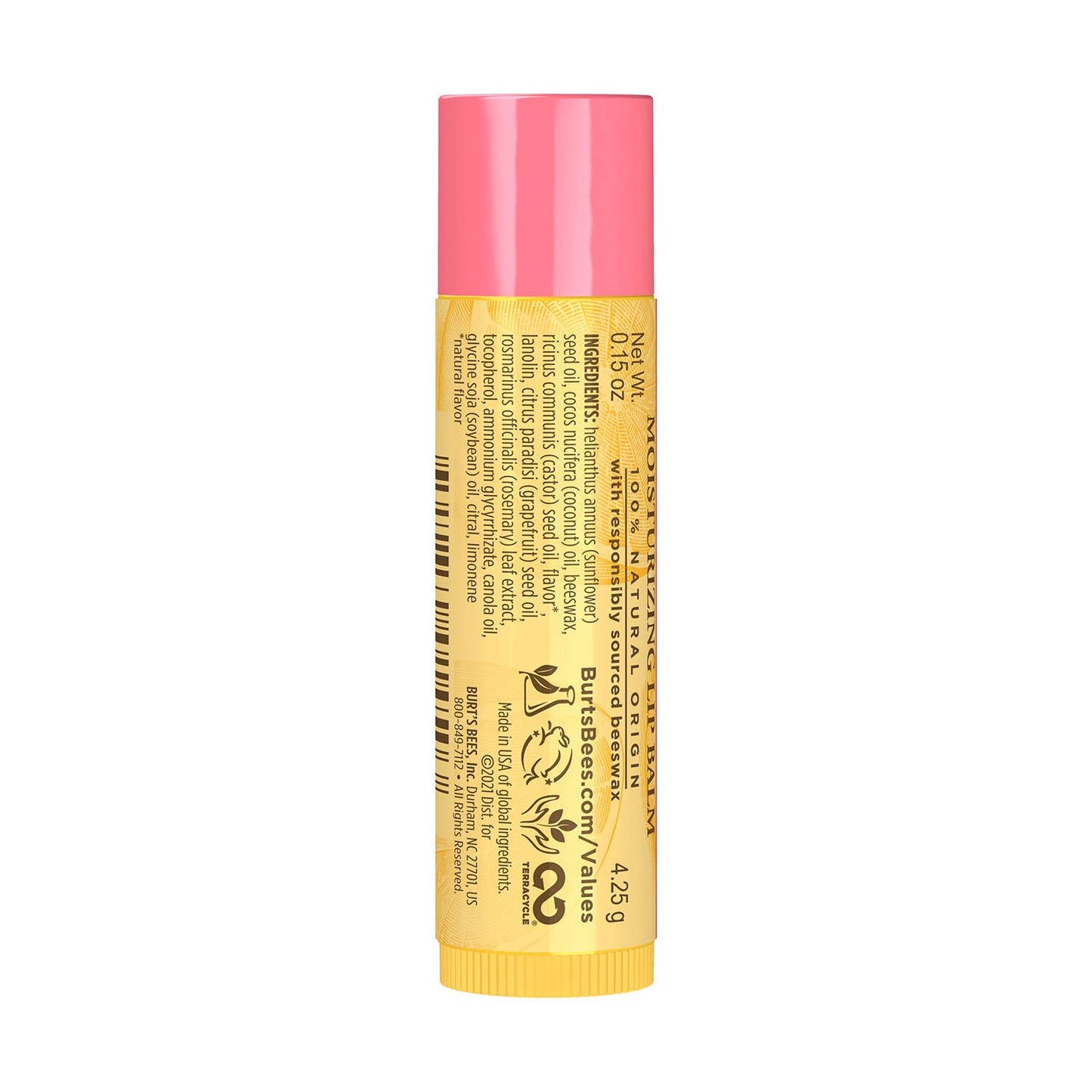 Moisturizing Pink Grapefruit Lip Balm With Vitamins C & E